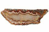 Polished Banded Agate Nodule Pair - Morocco #187158-2
